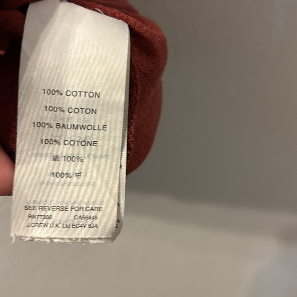 J. Crew Broken In Basic Tee Size Medium - image 5